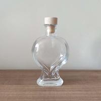 üvegpalack - szív alakú, kicsi (200 ml)