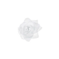 autó dekoráció - öntapadós rózsa, fehér