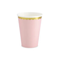 papír pohár (6 db/cs) - rózsaszín