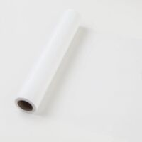 25 cm széles dekorselyem futó (10 m) - fehér