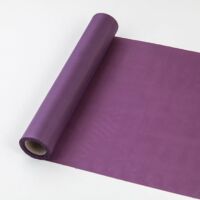 25 cm széles dekorselyem futó (10 m) - padlizsán lila