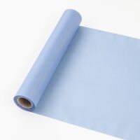 25 cm széles dekorselyem futó (10 m) - vintage kék