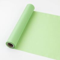 25 cm széles dekorselyem futó (10 m) - zöld