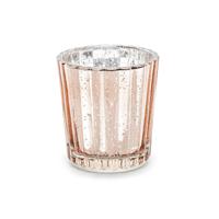 gyertyatartó üvegpohár 6 cm - rose gold