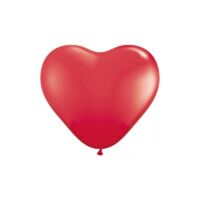 szív alakú lufi 40 cm - piros