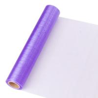 23,5 cm széles organza futó (10 m) - lila