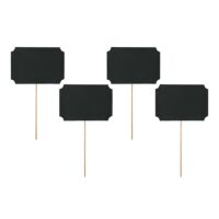 feliratozható fekete táblák (4 db/cs) - pálcikás