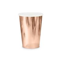 papír pohár (6 db/cs) - rose gold