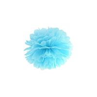 pompom 25 cm - világoskék