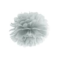 pompom 35 cm - ezüst