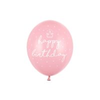szülinapi lufi 30 cm - Happy Birthday, rózsaszín