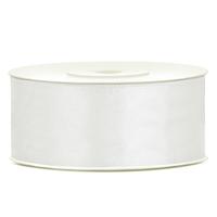 25 mm széles szatén szalag (25 m) - ekrü