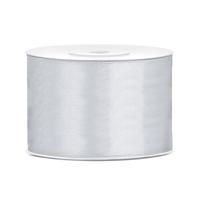 50 mm széles szatén szalag (25 m) - ezüst