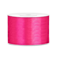 50 mm széles szatén szalag (25 m) - pink