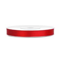 6 mm széles szatén szalag (25 m) - piros