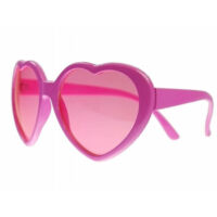 szív alakú szemüveg - pink