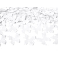 konfetti ágyú pillangókkal (60 cm) - fehér