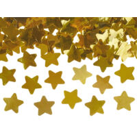 konfetti ágyú csillagokkal (40 cm) - arany
