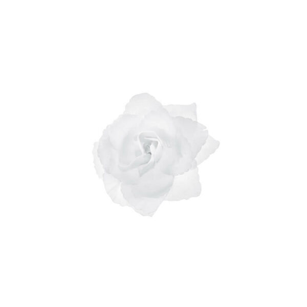 autó dekoráció - öntapadós rózsa, fehér