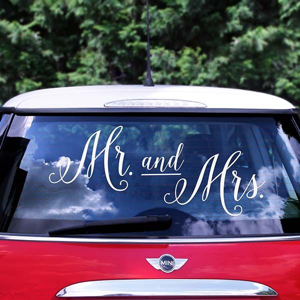 autó matrica - Mr és Mrs