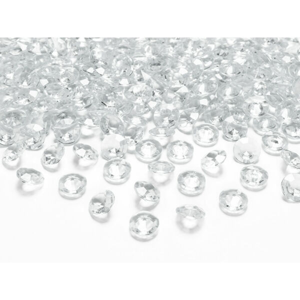 gyémánt dekorkő 12 mm (100 db/cs) - színtelen