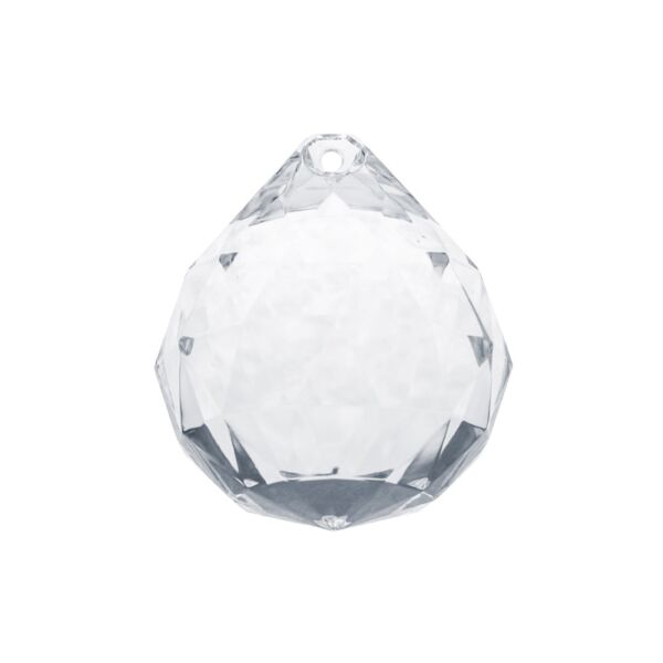 csepp alakú kristály dísz (5 db/cs) - átlátszó
