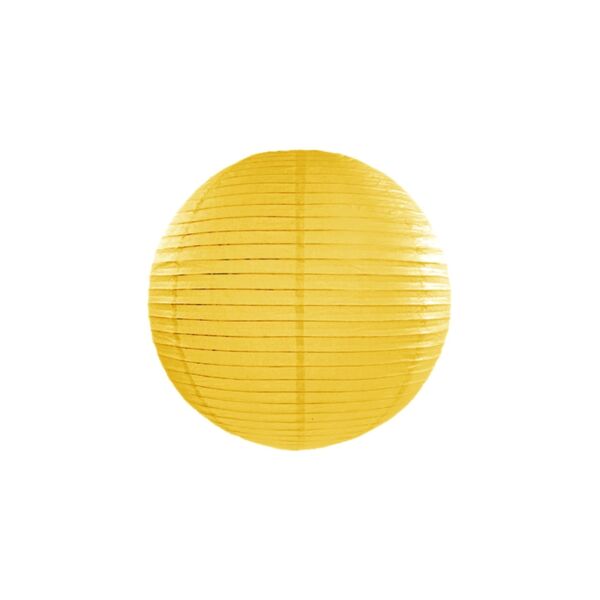 lampion gömb 35 cm - sárga
